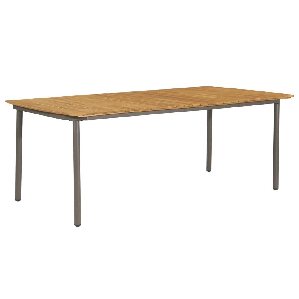 Dining Table Brown Solid Acacia wood 78.7x39.4x28.3 in Durable