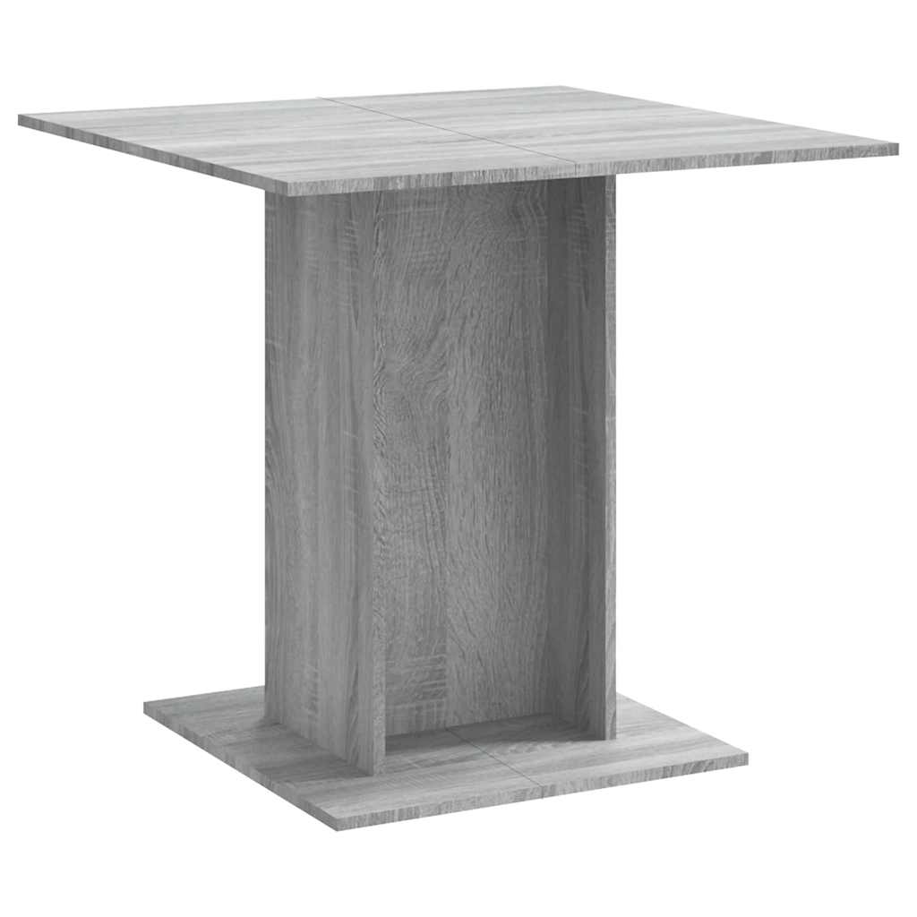 Dining Table Grey Sonoma Engineered Wood Small Simple