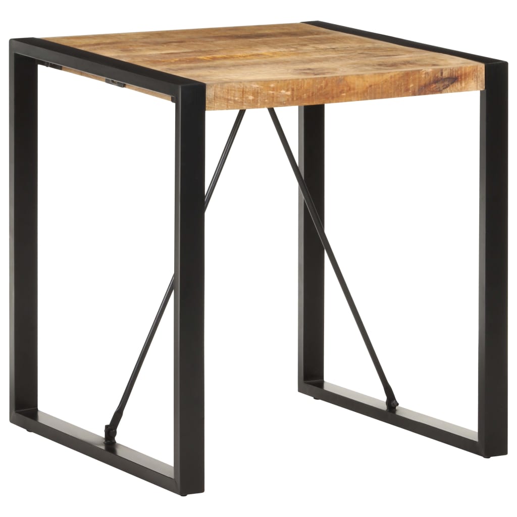 Dining Table Natural Wood and Black