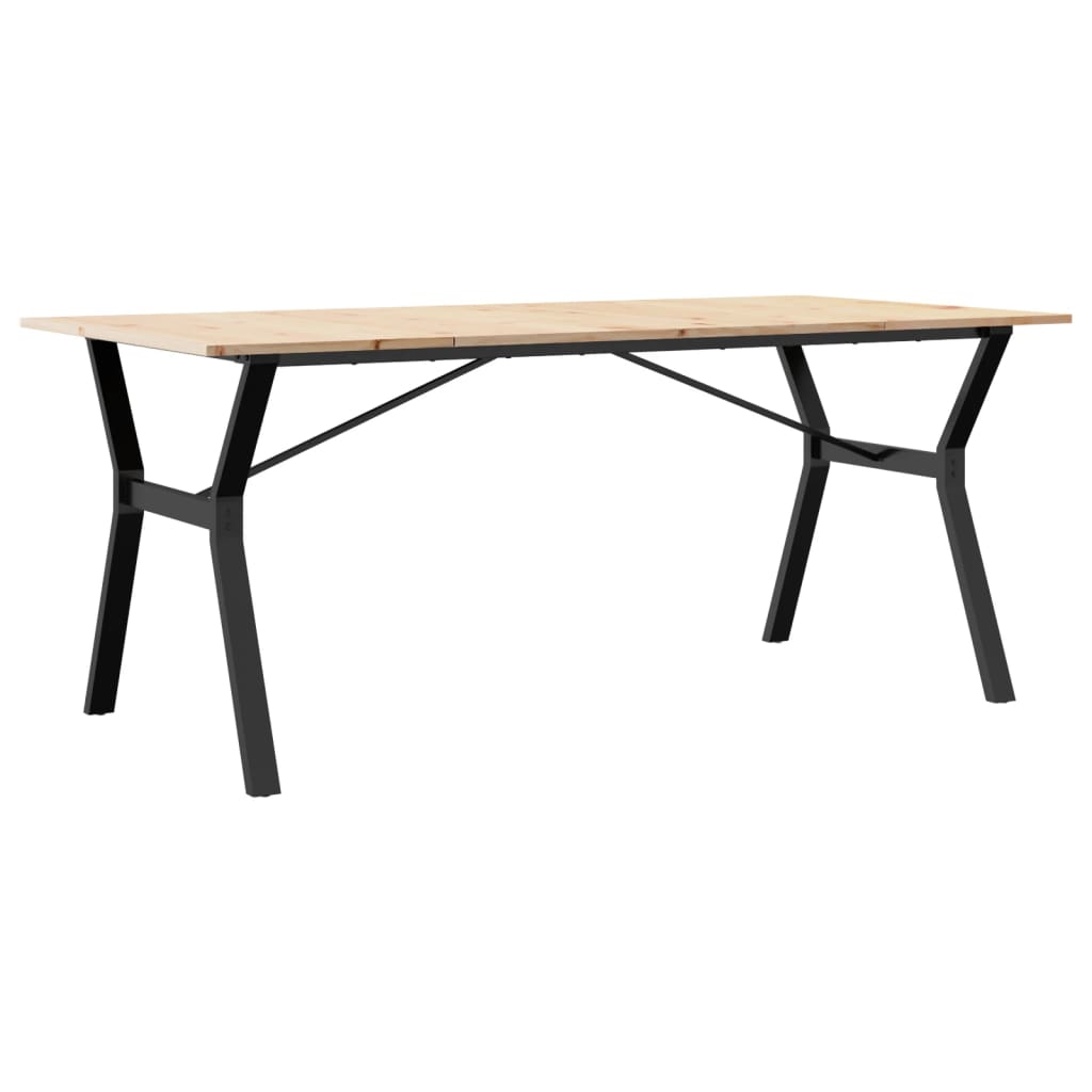 Dining Table Natural wood and black