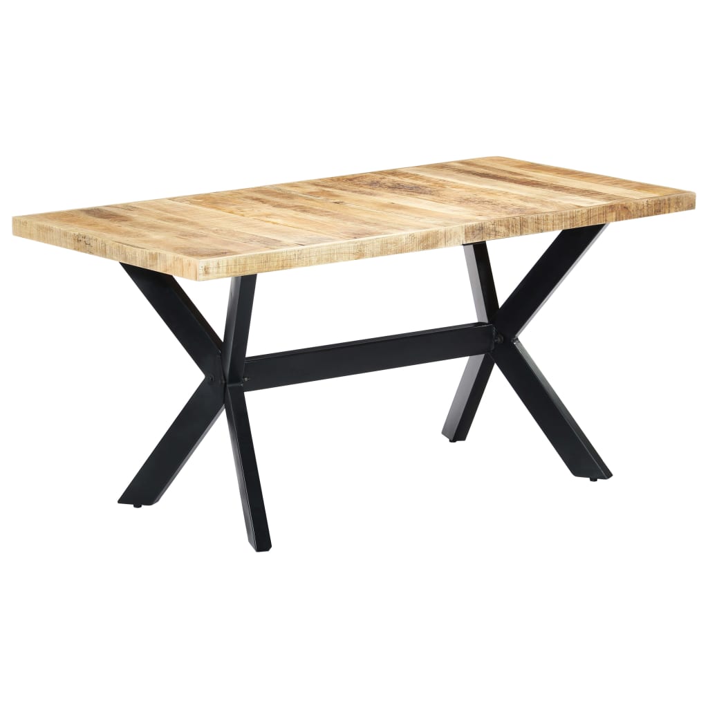Dining Table Natural Wooden Solid rough mango wood