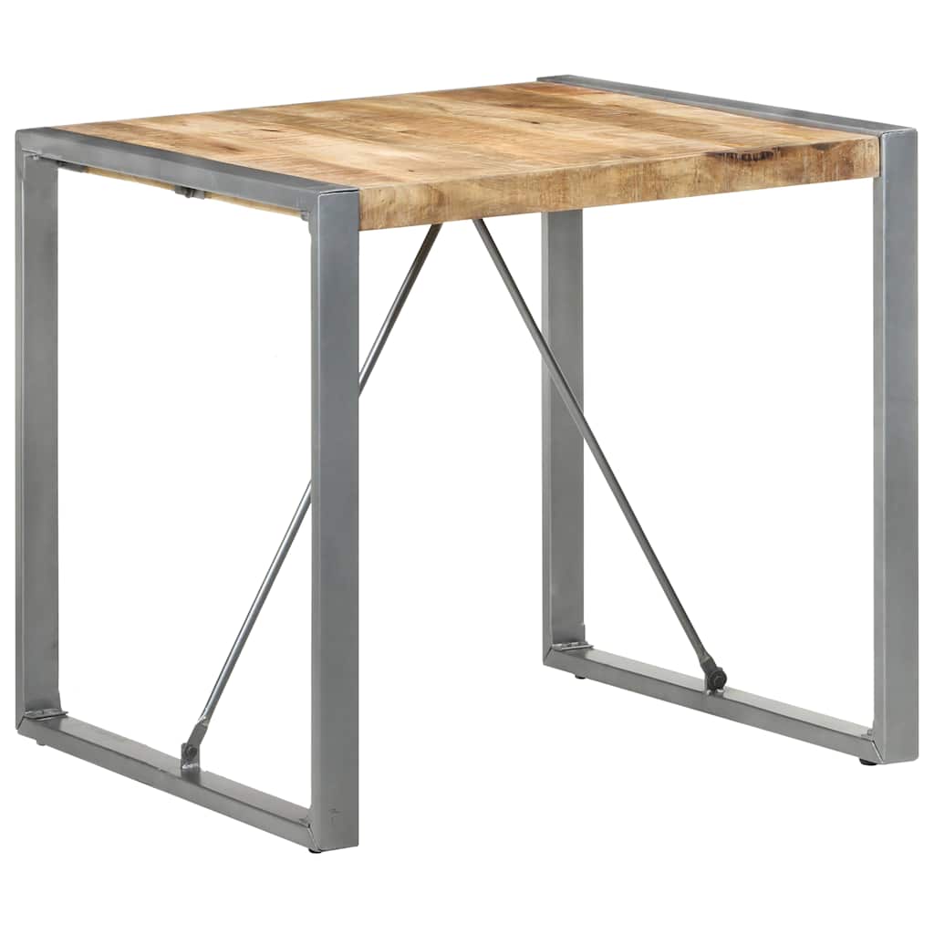 Dining Table Rough Mango Wood 31.5 x 31.5 x 29.5 in Durable