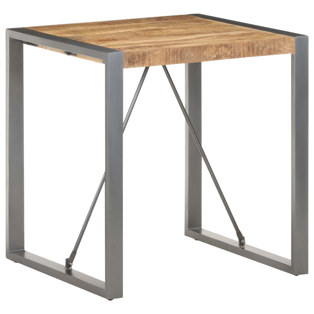 Dining Table Rough Mango Wood and Grey