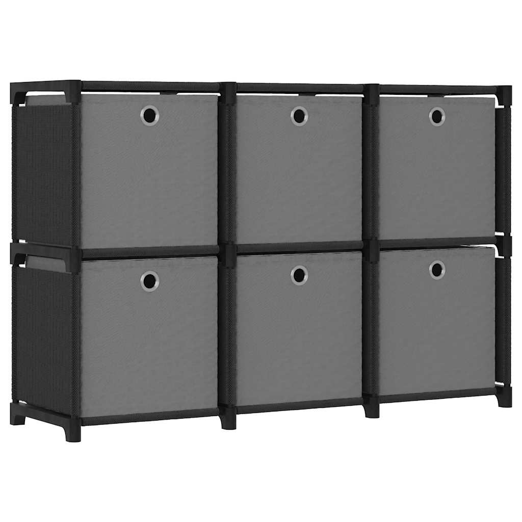 Display Shelf Black and grey Fabric (100% polyester), steel Medium