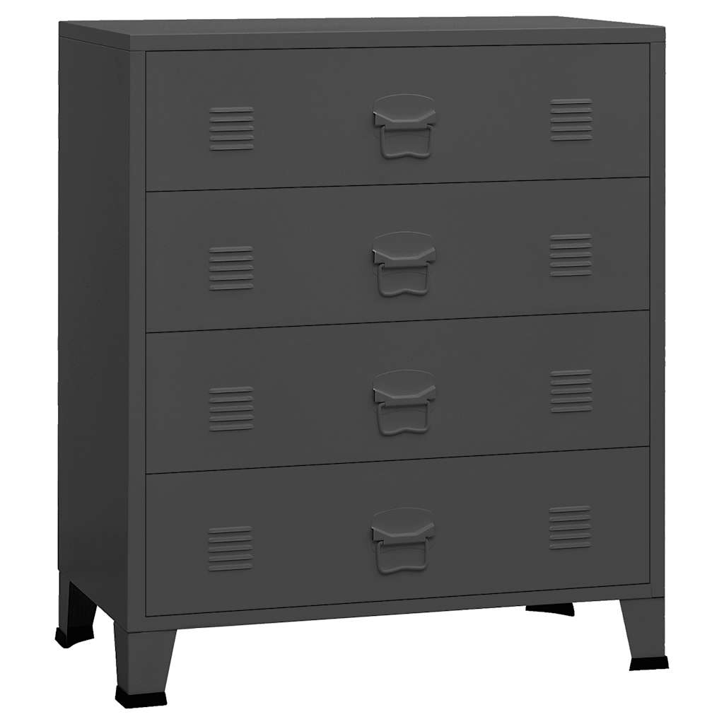 Drawer Cabinet Anthracite Metal Medium Drawer Cabinet