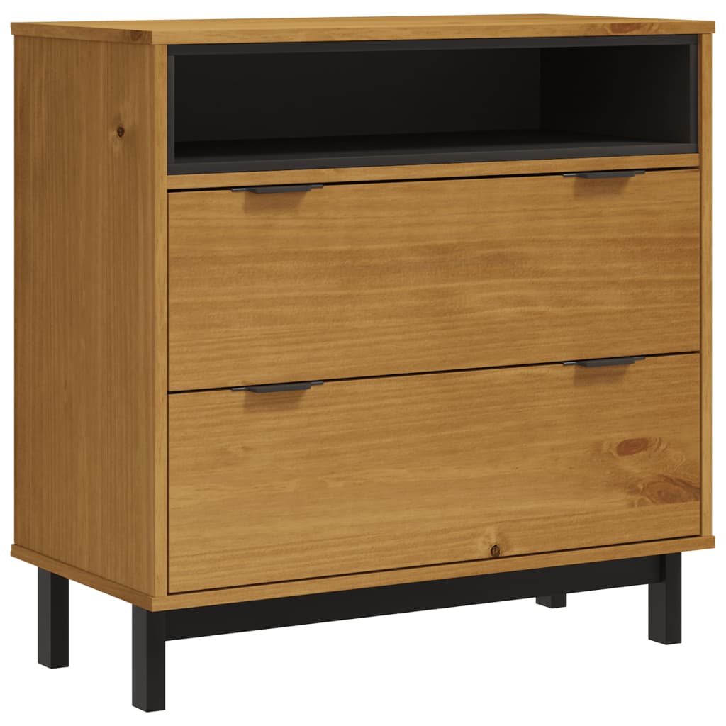 Drawer Cabinet Oak Solid pine wood, plastic Medium Drawer Cabinet