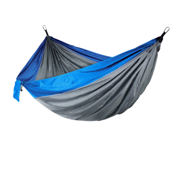 Durable outdoor parachute hammock with tree straps for camping and relaxation