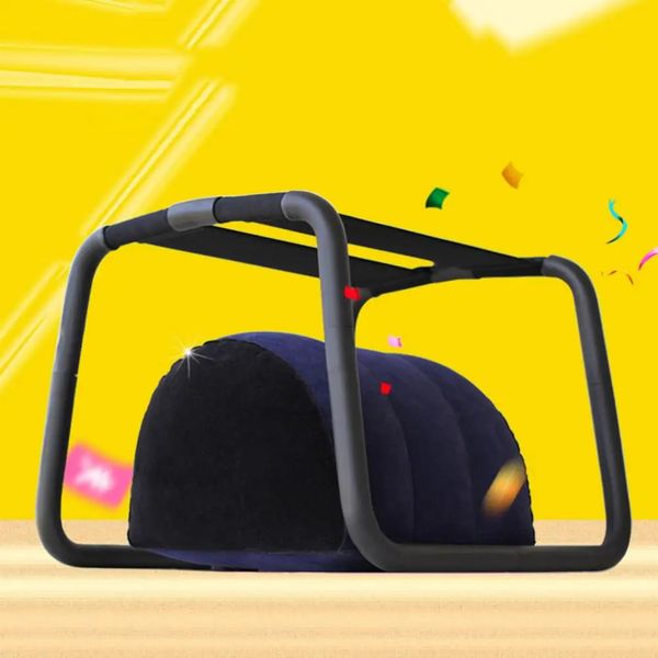 Erotic Chair with Elastic Band for Couples, 2-in-1 Inflatable Sex Aid for Enhanced Pleasure and Positions