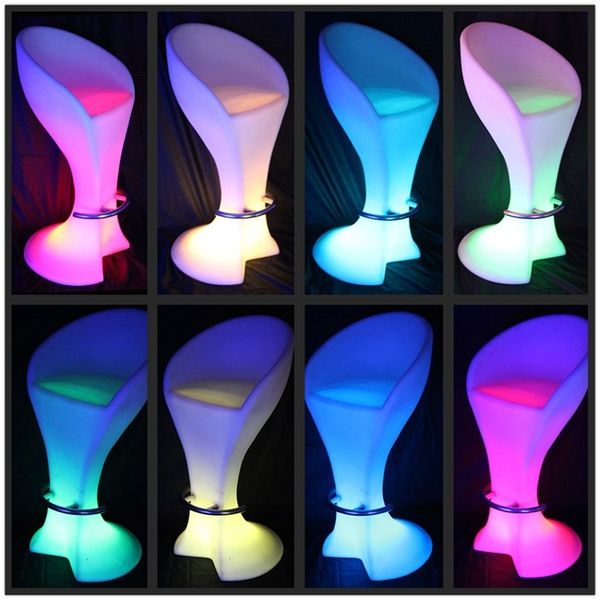 Factory LED Plastic Bar Chair Stool Lighting table Chair Multi Color Changing Luminous Table Chair free shipping  

Rewritten:  
LED plastic bar stool with multi-color changing luminous lighting and free shipping