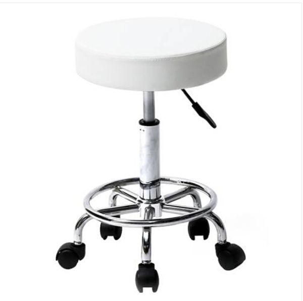 Fashion Furniture Wholesales' 2020 Hot-Selling White Rotating Bar Stool with Laughing Feet
