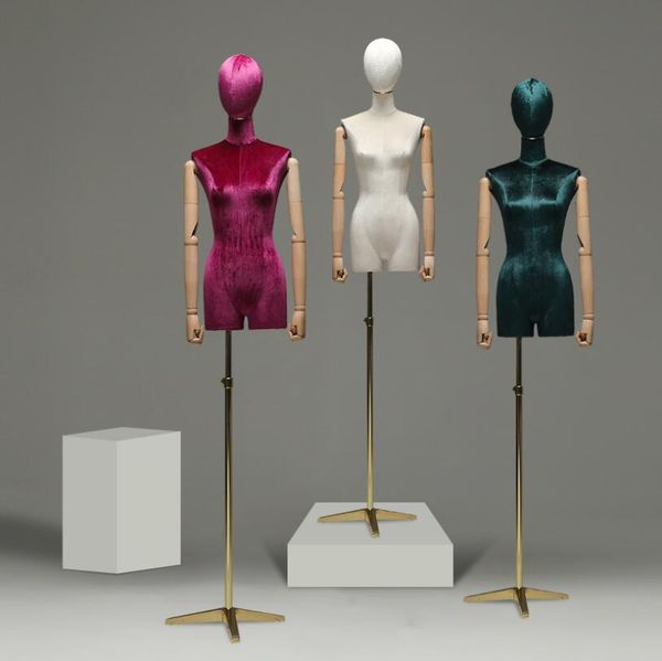 Fashion shop display props for high-end Korean wedding dress female mannequins, commercial furniture half-body dummies