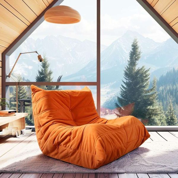Fireside Giant Comfy Bean Bag Chairs for Adults - Oversized Lazy Sofa with Premium Memory Foam Lounger