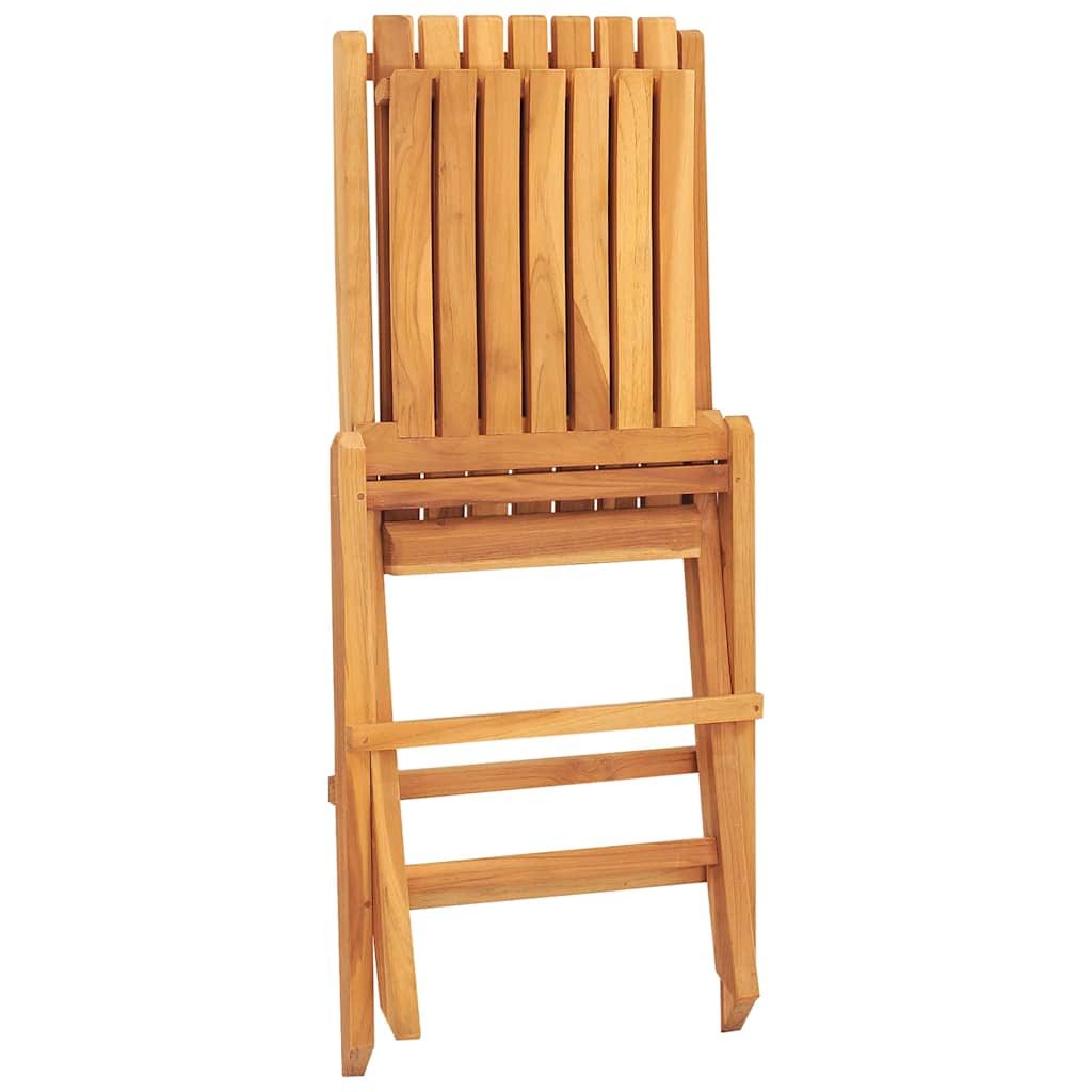 Folding Garden Chair Set of 6 Teak Solid Teak Wood Medium