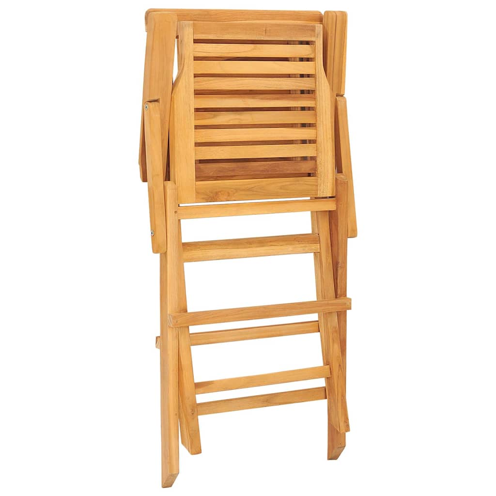 Folding Garden Chair Set of 6 Teak Solid teak wood Standard