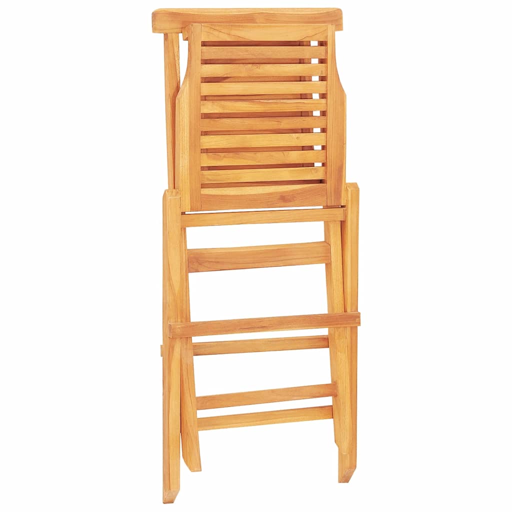 Folding Garden Chair Set of 6 Teak wood Solid teak wood Standard