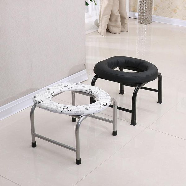 Folding non-slip toilet seat for pregnant women or elderly to use on chairs or stools