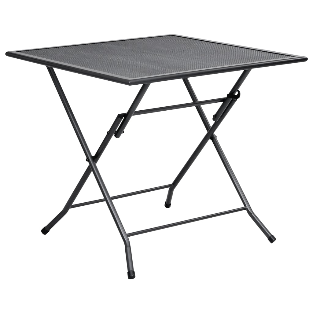 Folding Table Anthracite Steel with Powder Coating