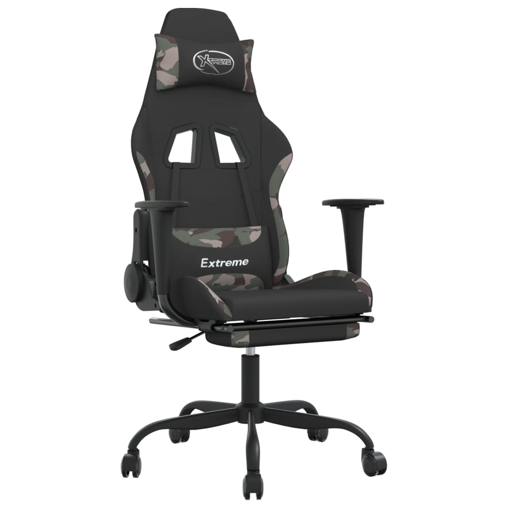 Gaming Chair Black and camouflage