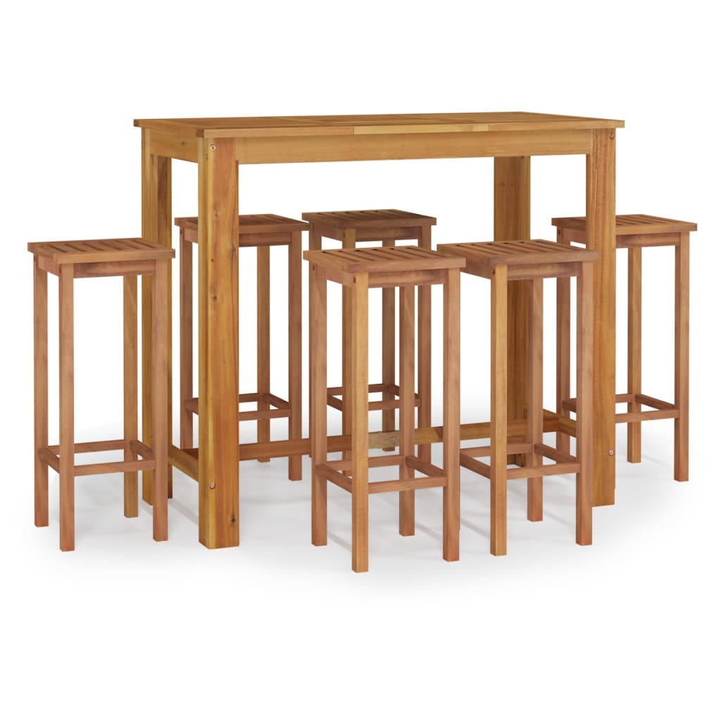 Garden Bar Set Acacia Solid Acacia wood with an oil finish Medium