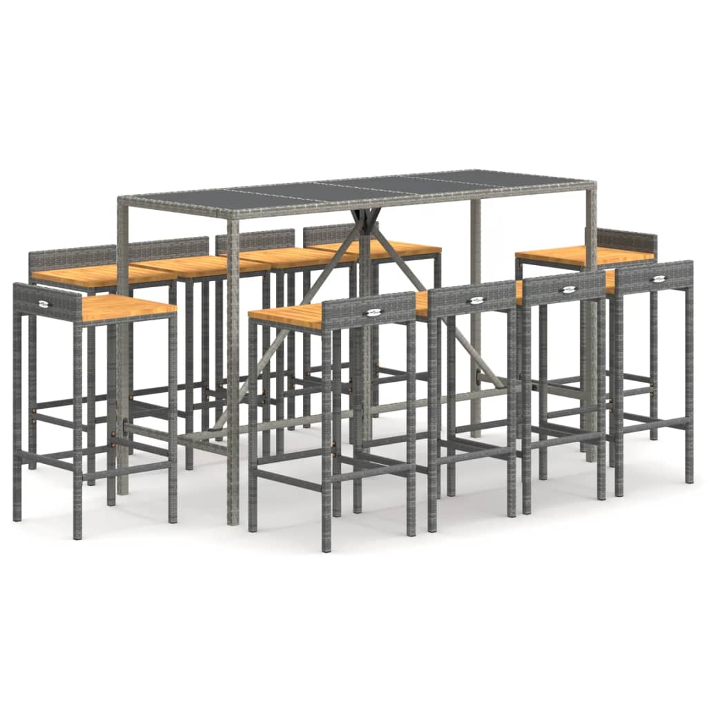 Garden Bar Set Gray