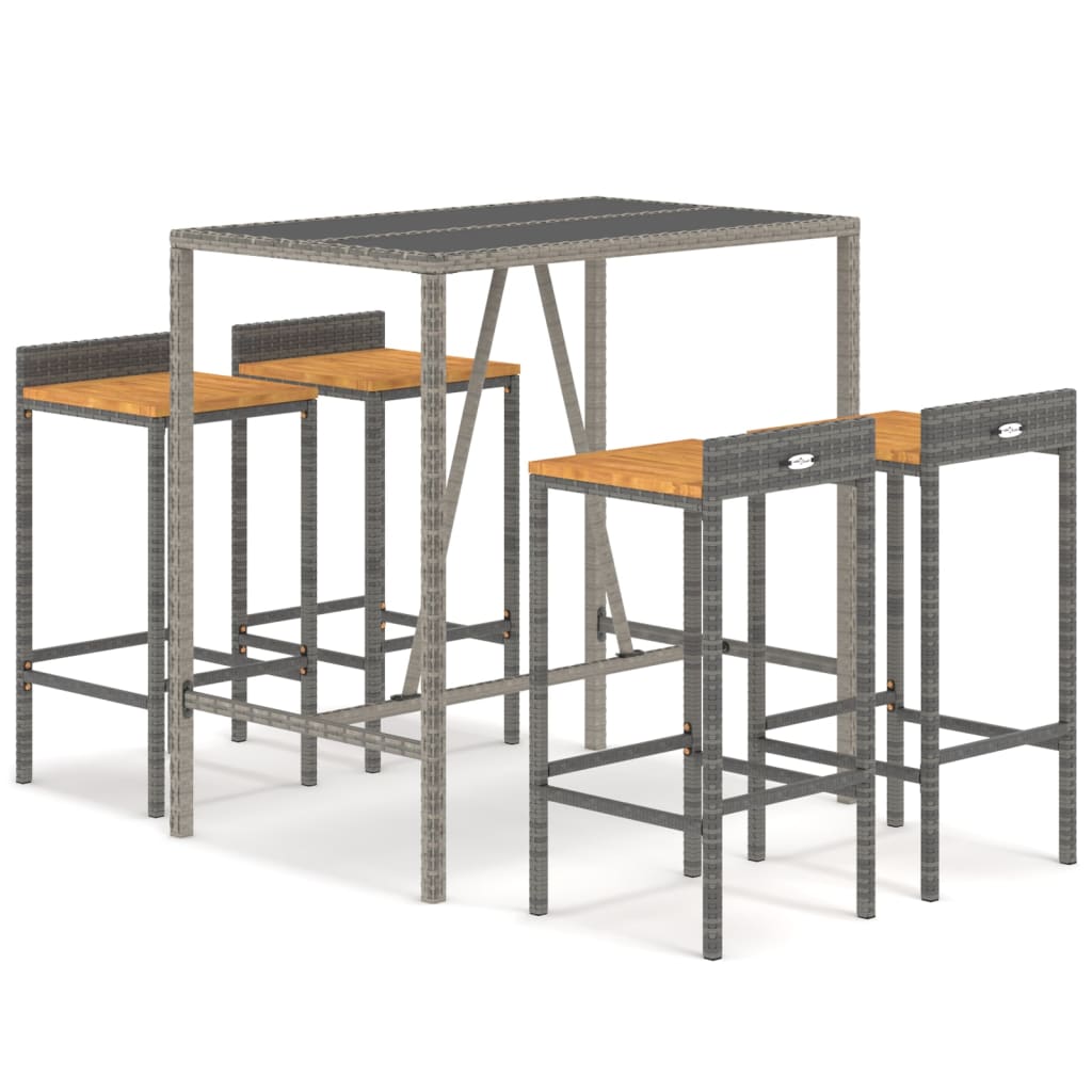 Garden Bar Set Grey