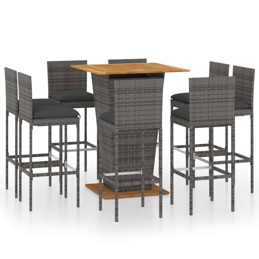 Garden Bar Set Grey