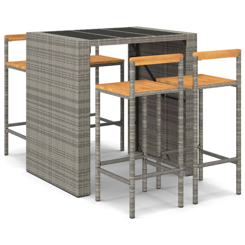 Garden Bar Set Grey