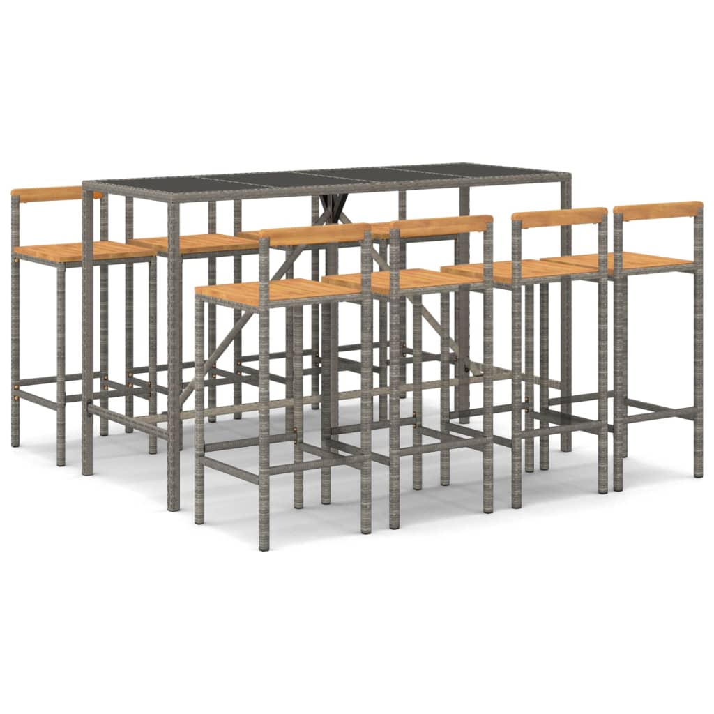 Garden Bar Set Grey