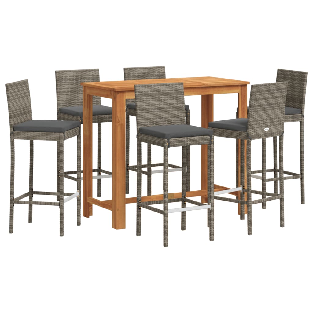 Garden Bar Set Grey, Anthracite
