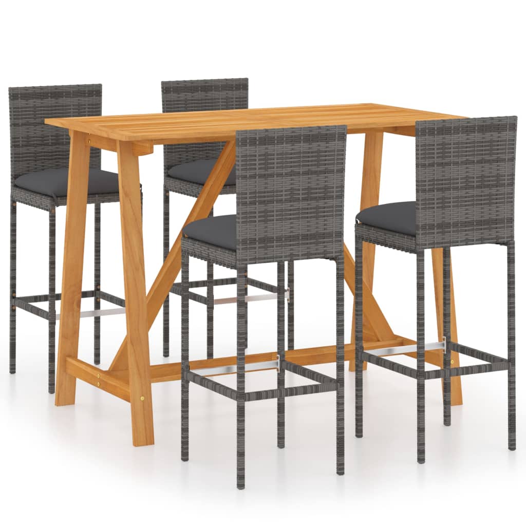 Garden Bar Set Grey, Anthracite