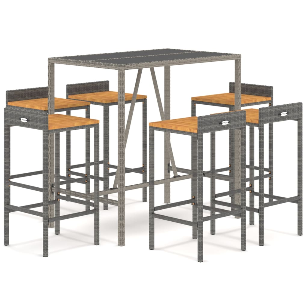 Garden Bar Set Grey