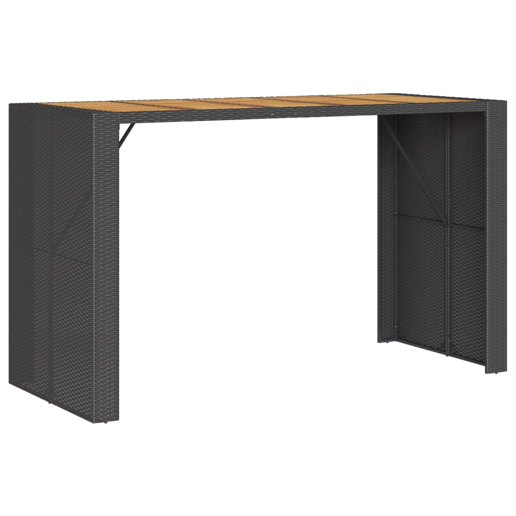 Garden Bar Table Black