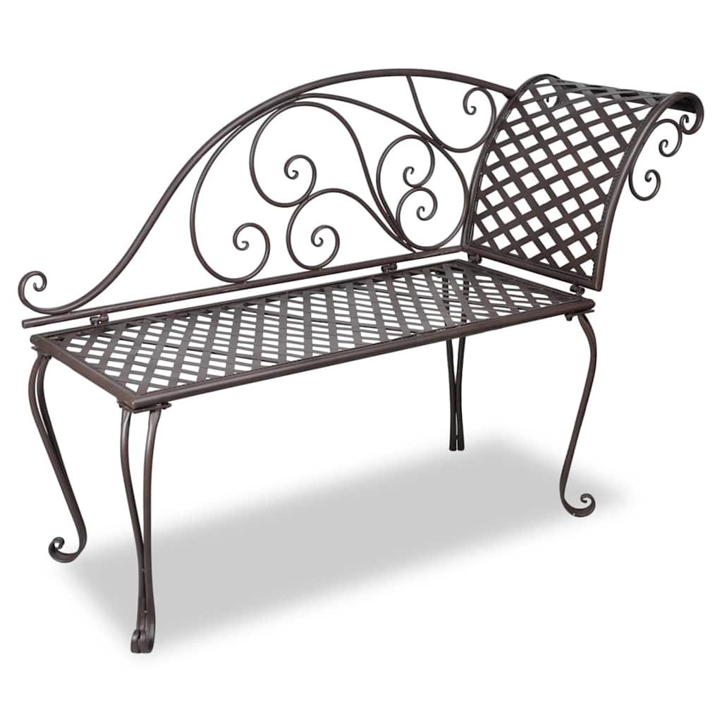 Garden Bench Antique brown Steel Standard Durable Garden Bench