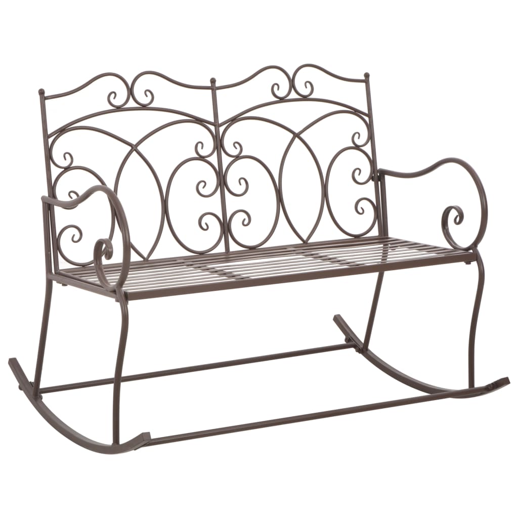 Garden Bench Antique brown Wrought iron Medium Garden Bench