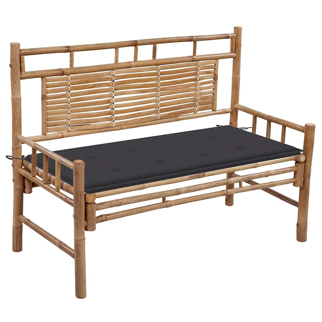 Garden Bench Bamboo Medium Durable Garden Bench Rectangular