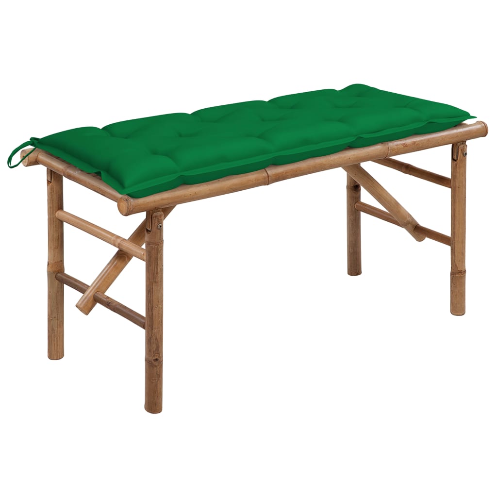 Garden Bench Bamboo Medium Foldable Garden Bench Rectangular