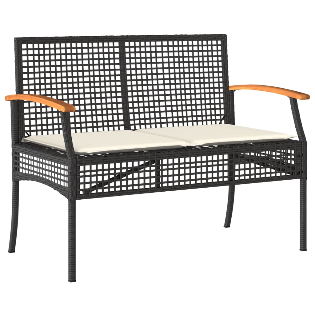 Garden Bench Black and brown