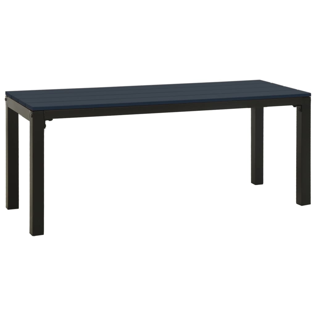 Garden Bench Black Steel Garden Bench Rectangular Vintage