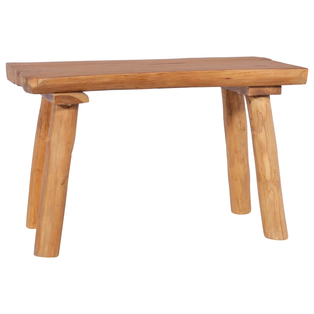 Garden Bench Natural Teak Solid Teak Wood 31.5 in Durable