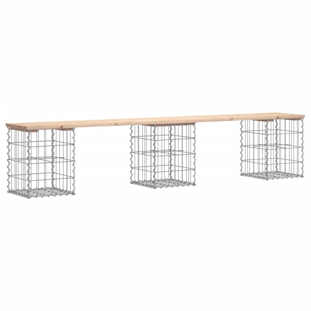 Garden Bench Natural Wood Pine wood Large Durable Garden Bench