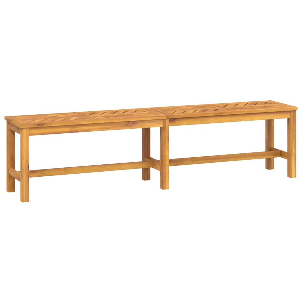 Garden Bench Natural Wood Solid Acacia wood Large Durable