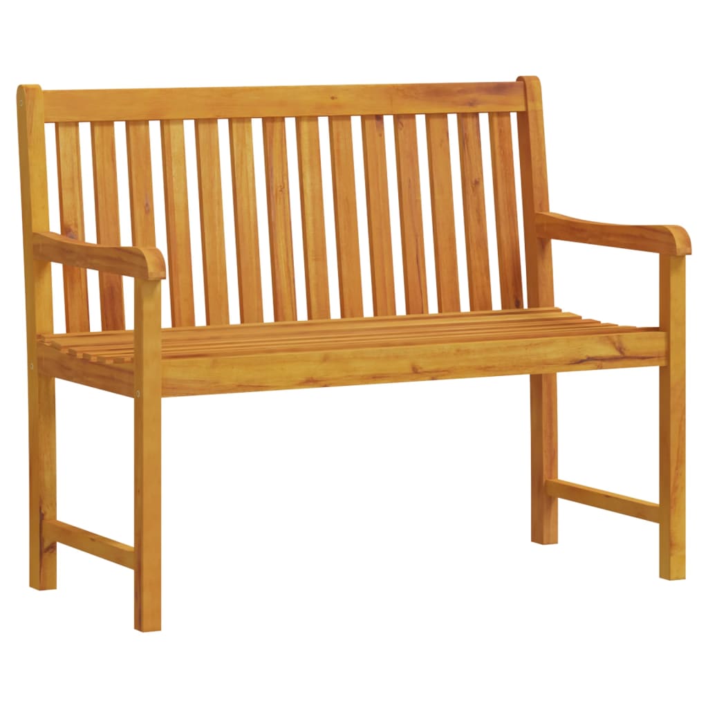 Garden Bench Natural Wood Solid Acacia Wood Small Garden Bench
