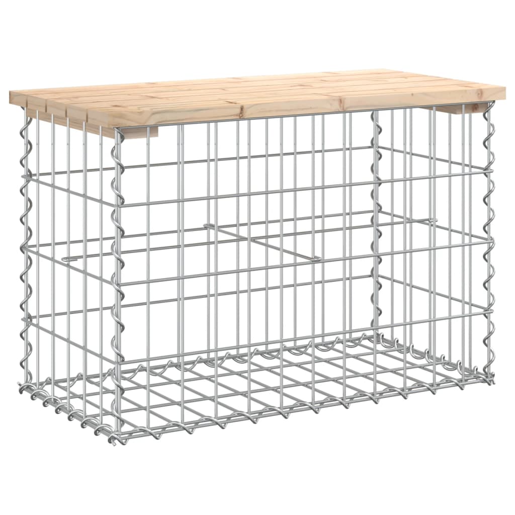 Garden Bench Natural Wood Solid Pine Wood Compact
