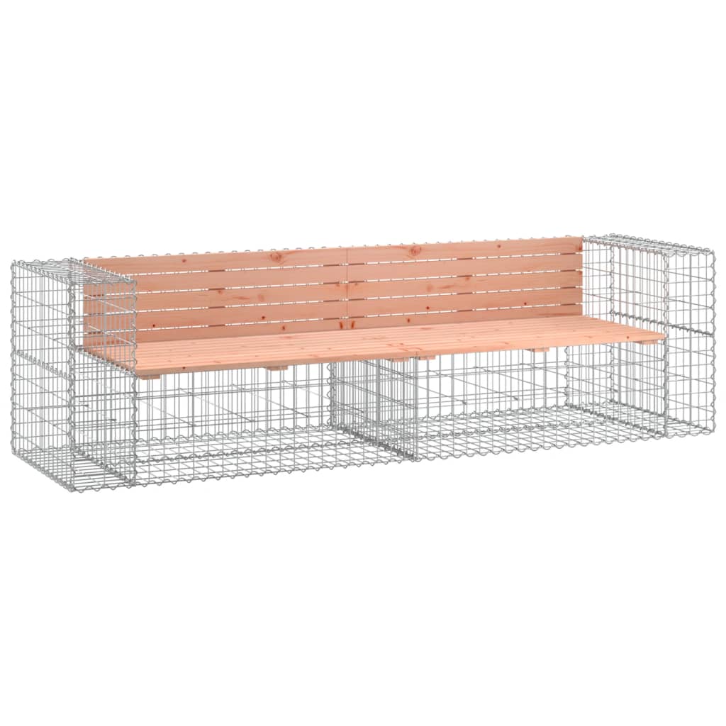 Garden Bench Solid Douglas Fir wood, Galvanized Steel Large Durable