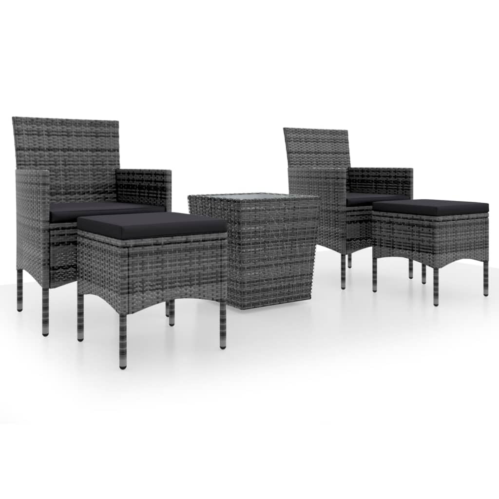 Garden Bistro Set Gray