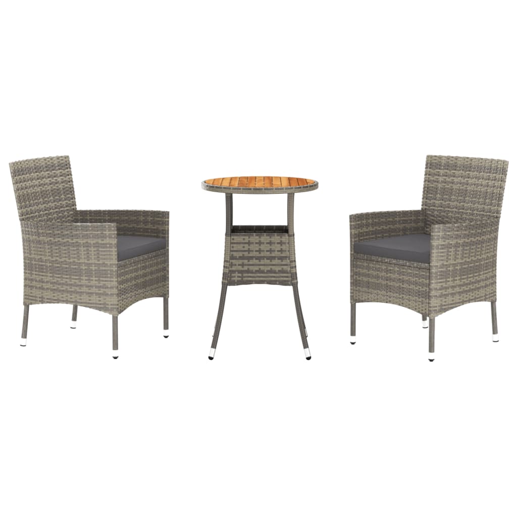 Garden Bistro Set Grey