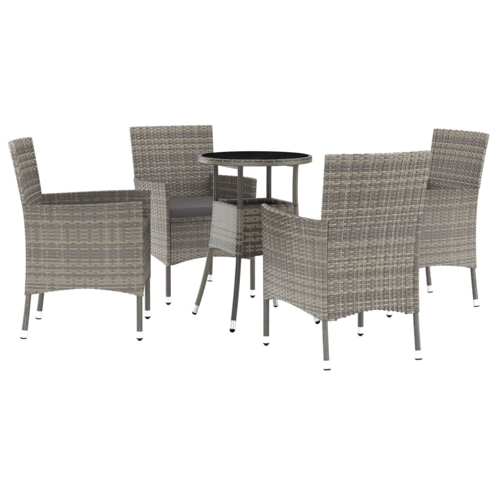 Garden Bistro Set Grey