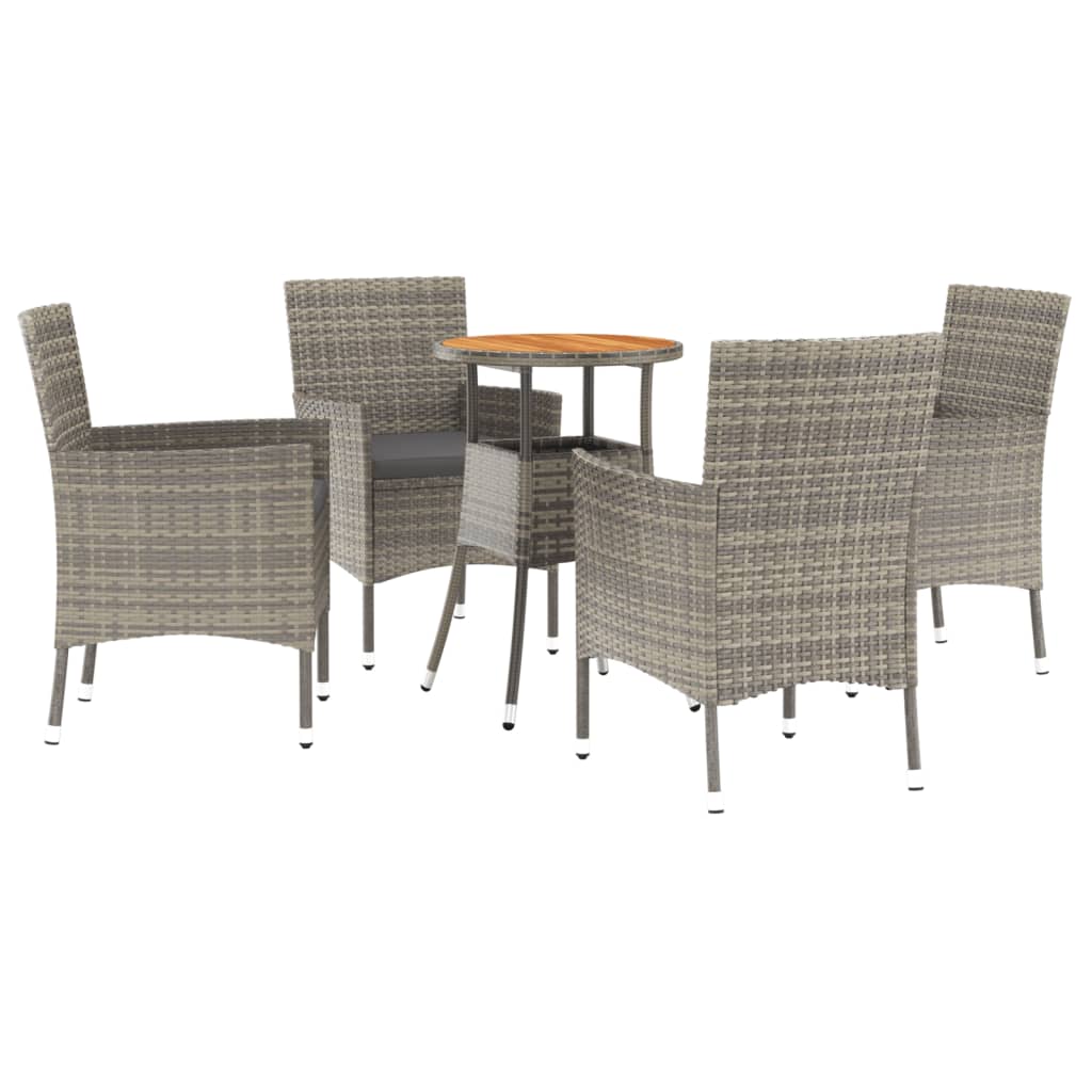 Garden Bistro Set Grey, Dark Grey