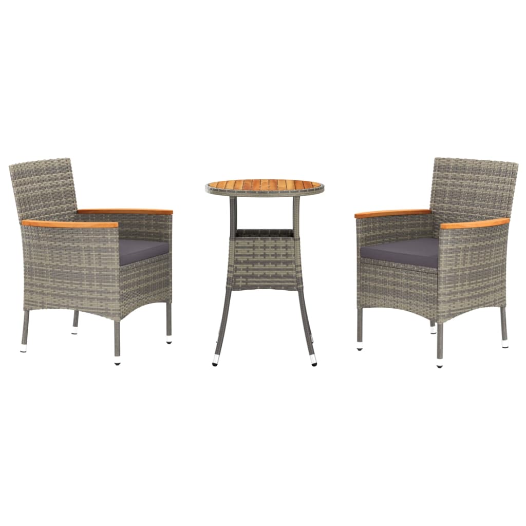 Garden Bistro Set Grey