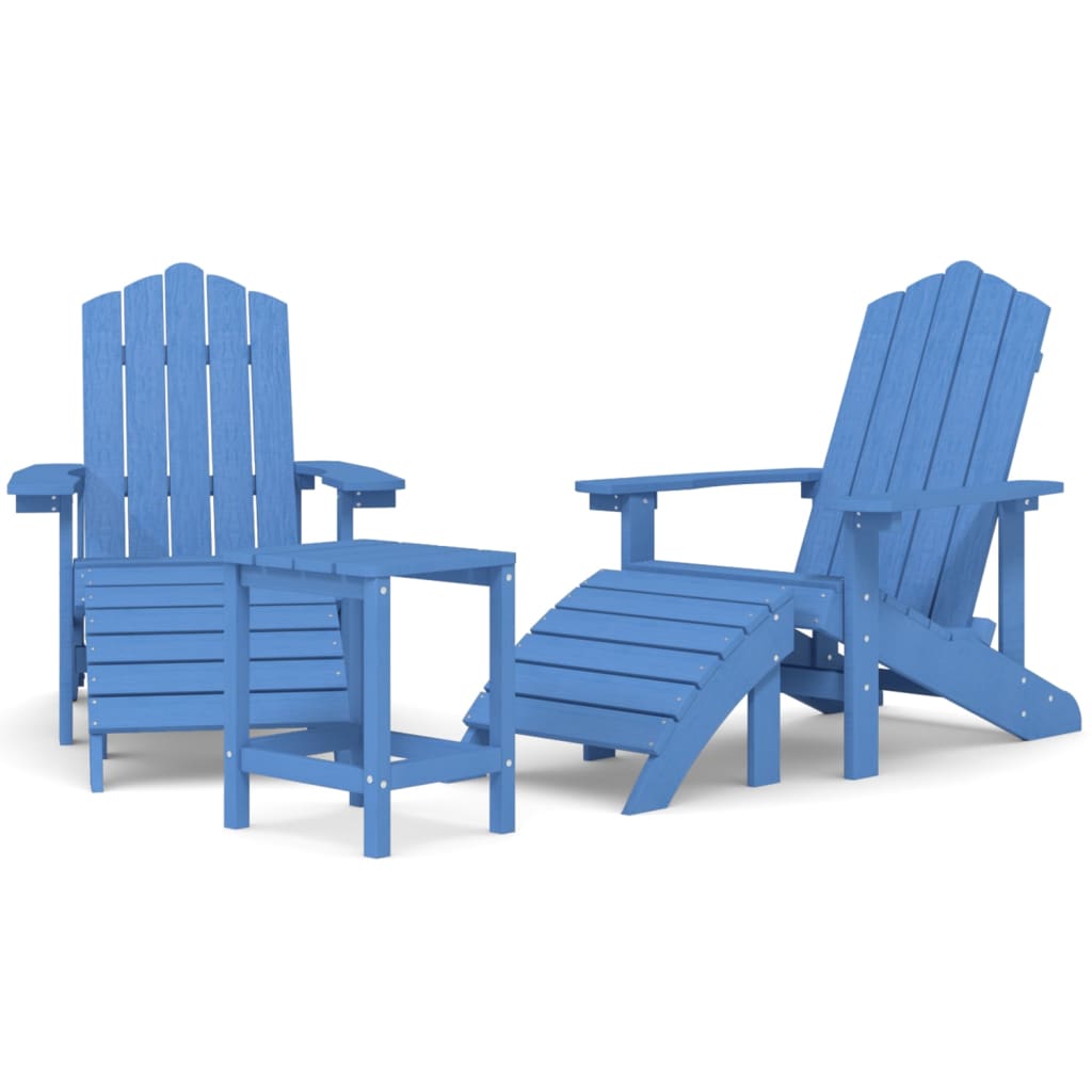 Garden Chair Aqua Blue HDPE (High Density Polyethylene) Medium